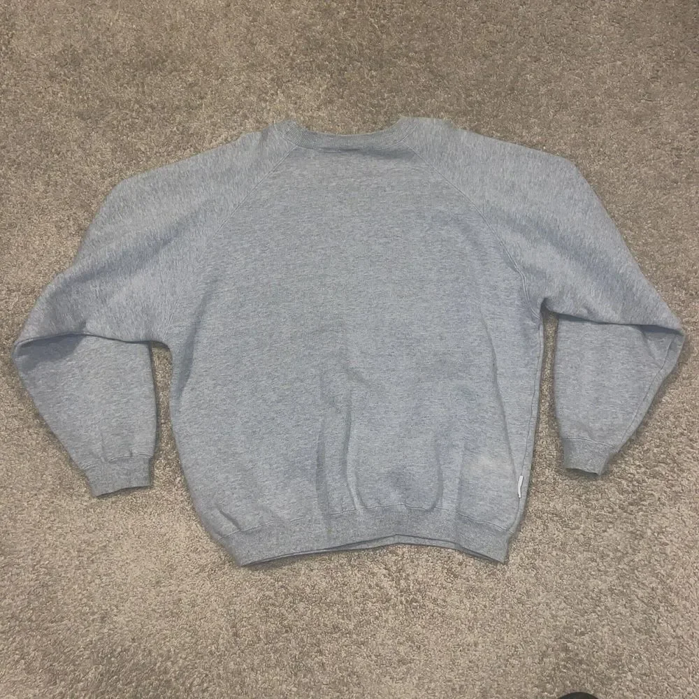 Vintage 1992 Acme Clothing Looney Tunes Embroidered Sweatshirt Gray Size Large - Picture 7 of 8